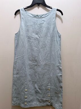 J. Jill Light Blue Sleeveless linen Dress